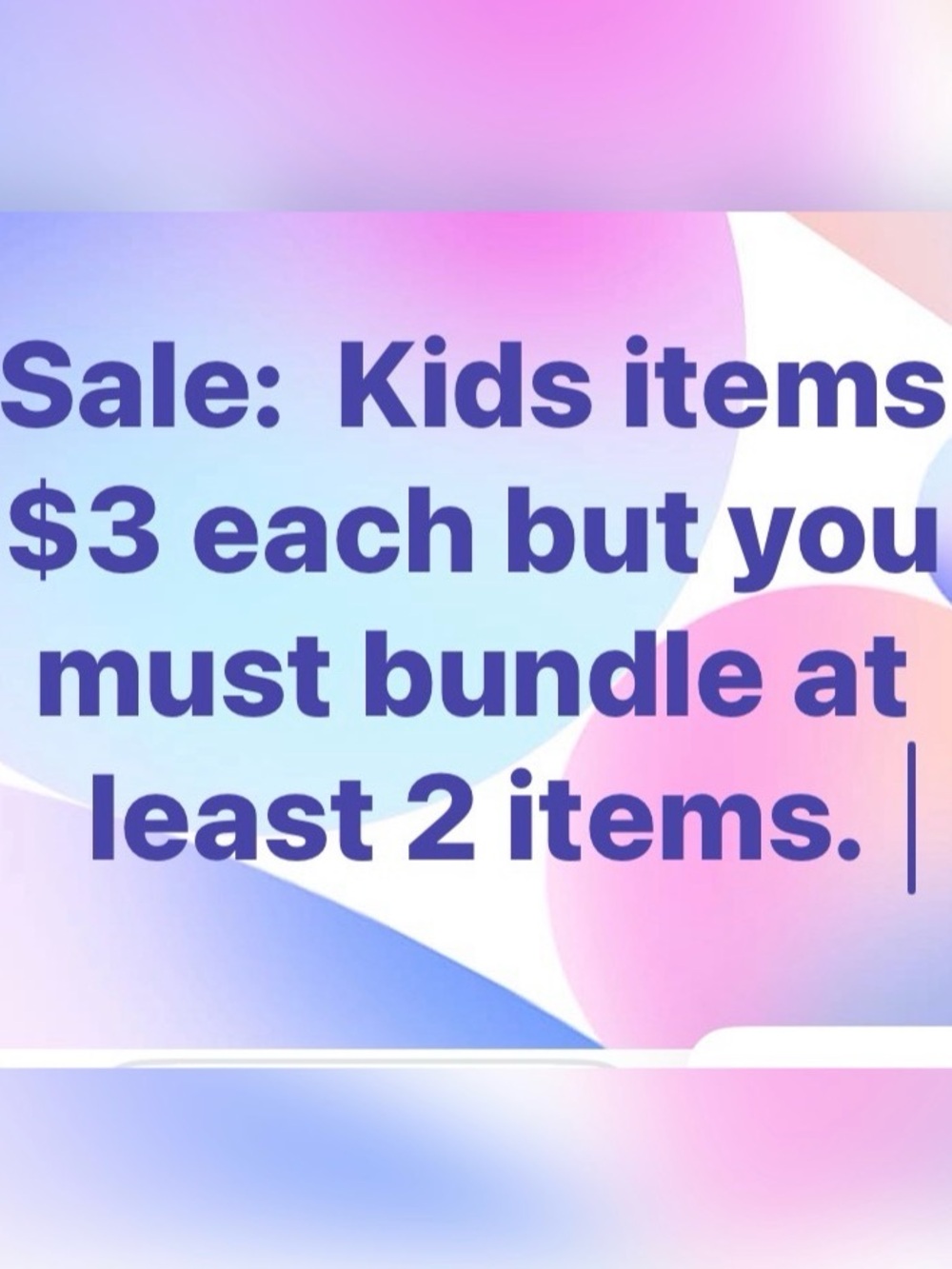 paparazzi Kids Sale Graphic in Pastel Pink Blue Purple